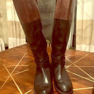 Lauren by Ralph Lauren Menna two-tone boots